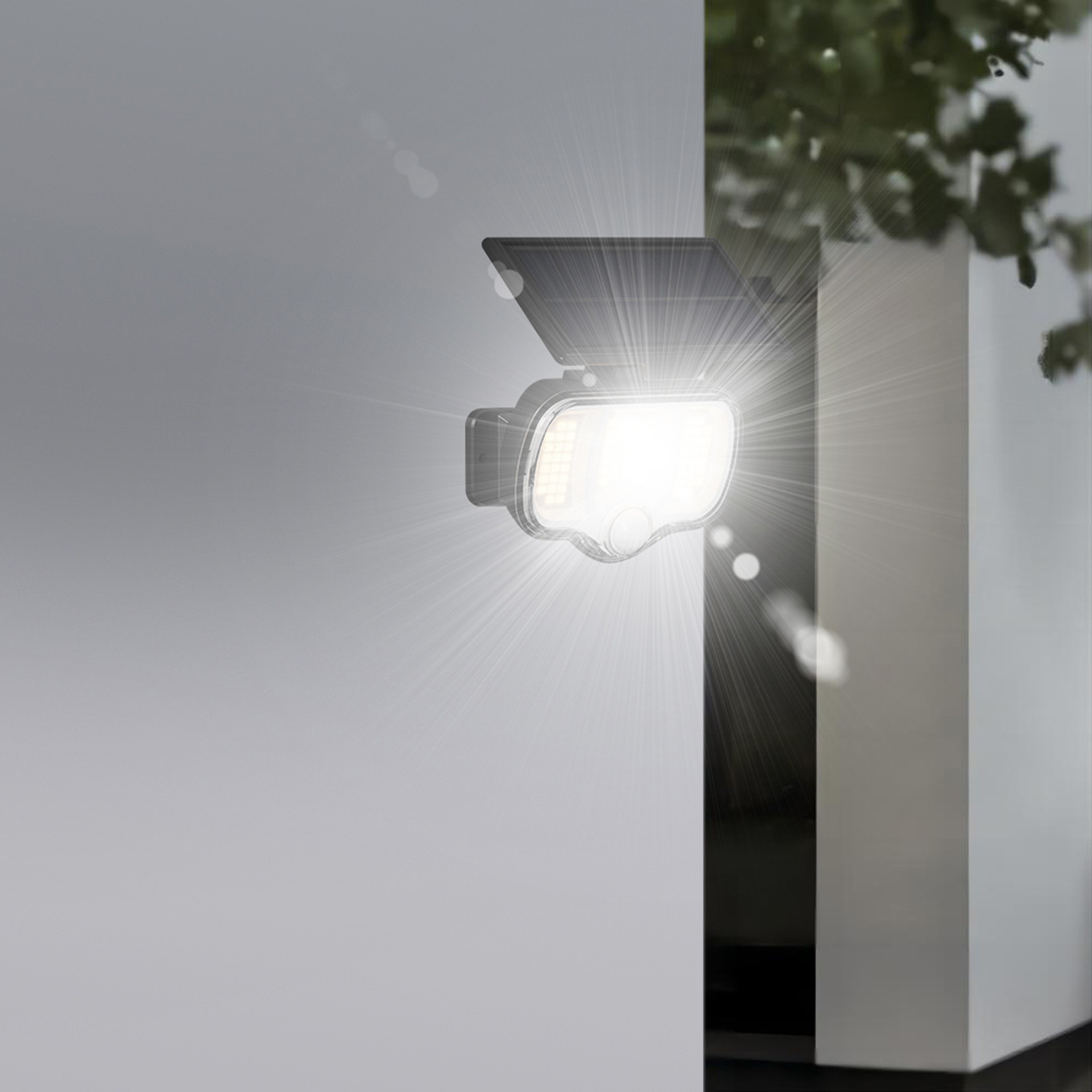 Solar Wall Spotlight With Sensor 5