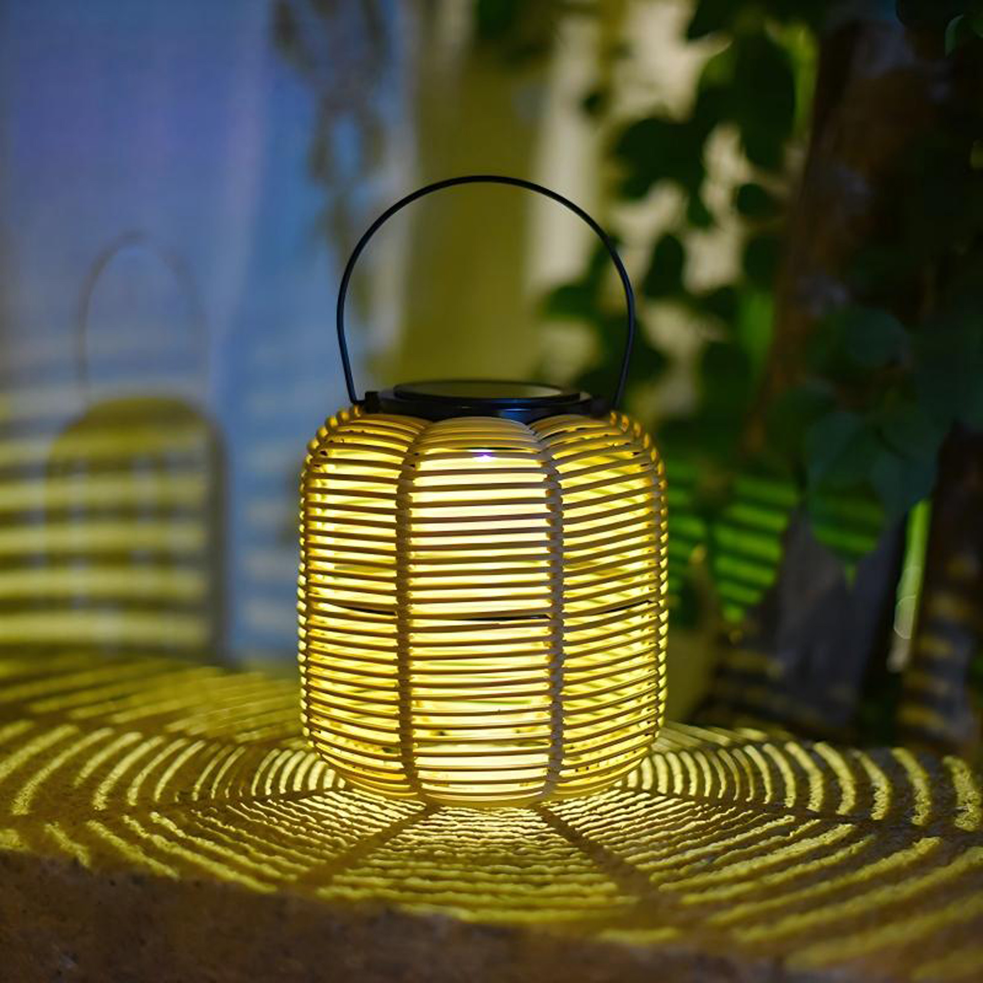 Artificial Rattan Solar Light 3