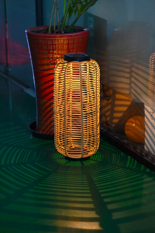 Artificial Rattan Solar Light 2