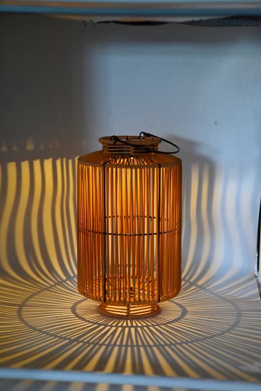 Artificial Rattan Solar Light 2