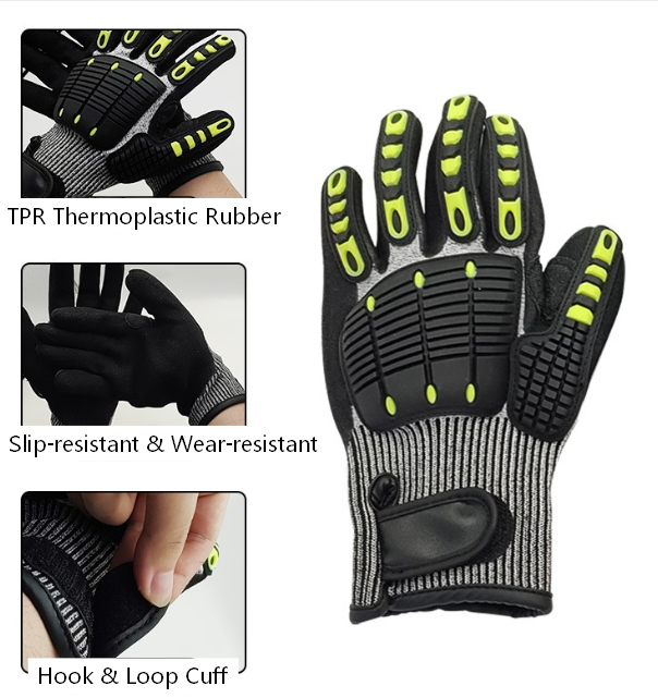 Nylon Dotted Protective Gloves 2